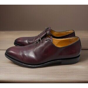 Paul Stuart FootwearLorenzo One Piece Bal Oxford Bordo Calf UK 10 Men US Sz 11